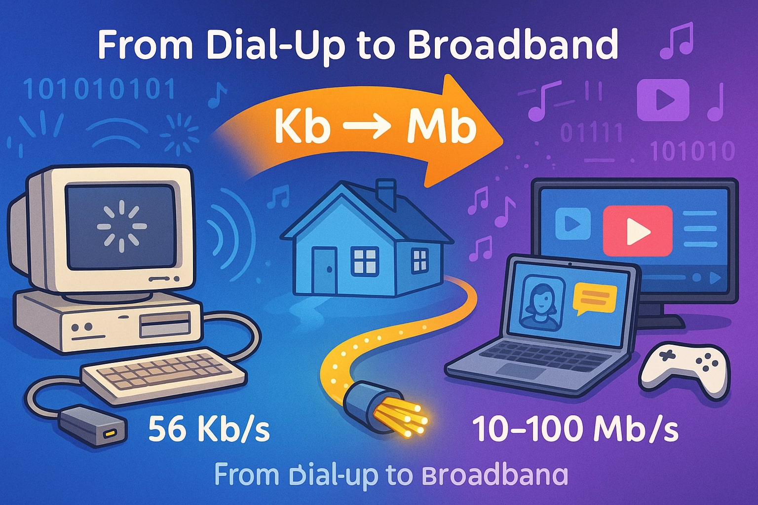 Conversor de Kilobits para Megabits