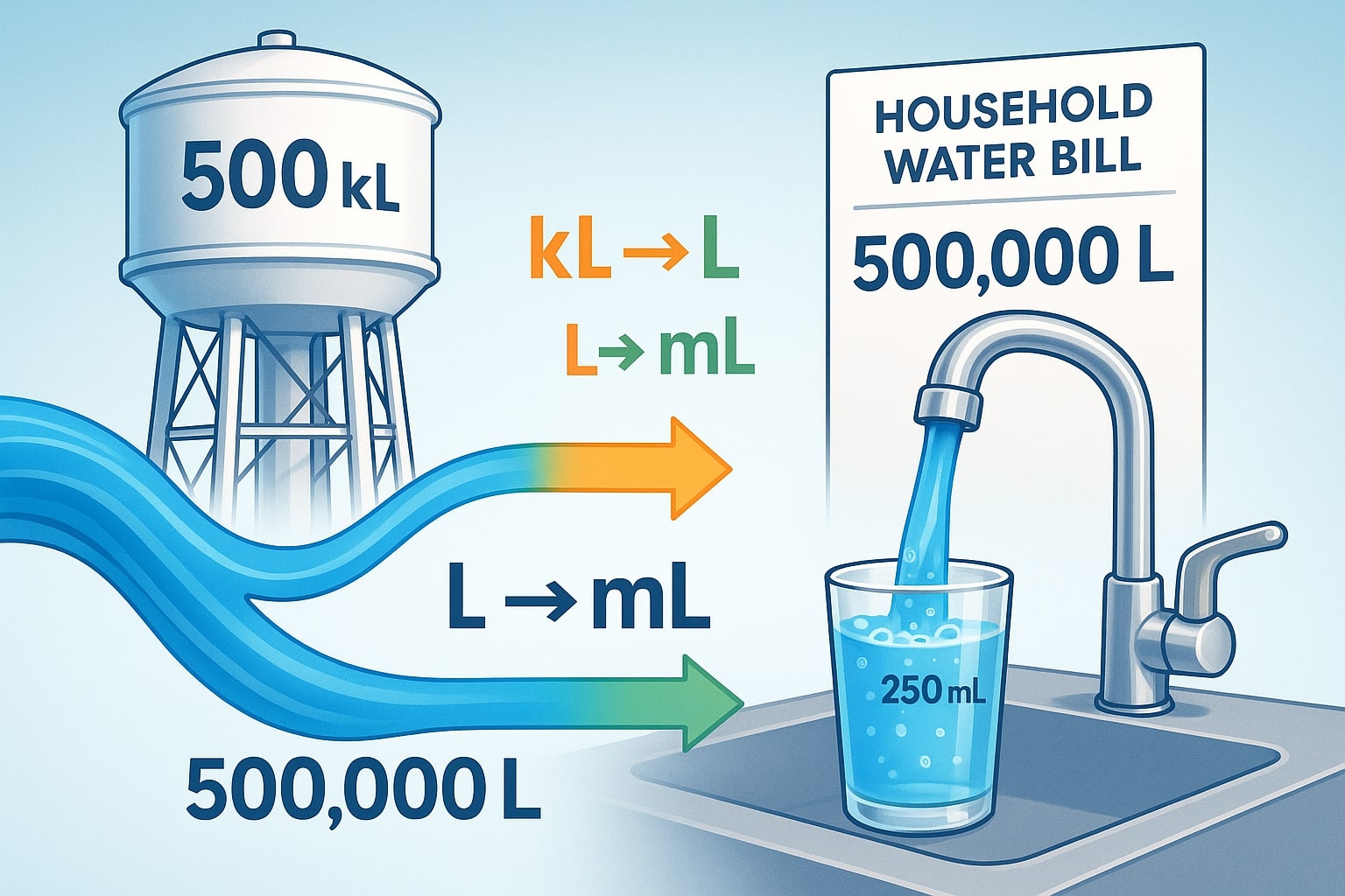 Conversor de Quilolitros para Litros
