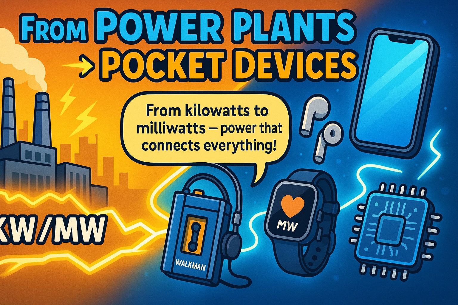 Conversor de Quilowatts para Milawatts