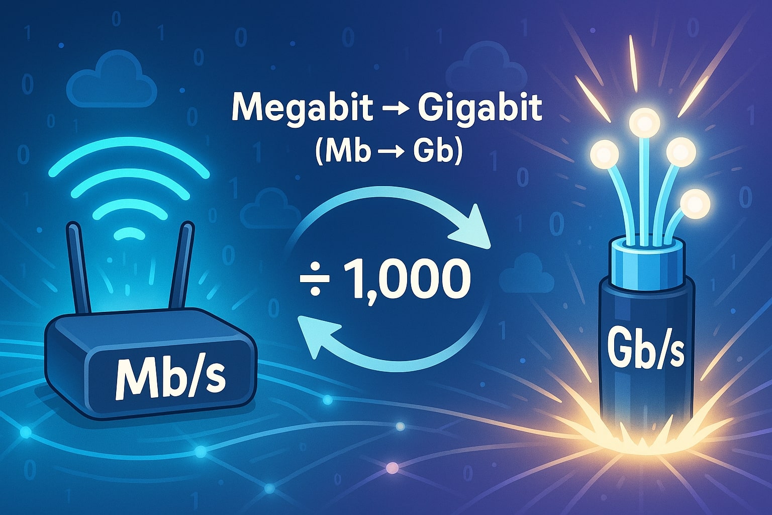 Conversor de Megabits para Gigabits