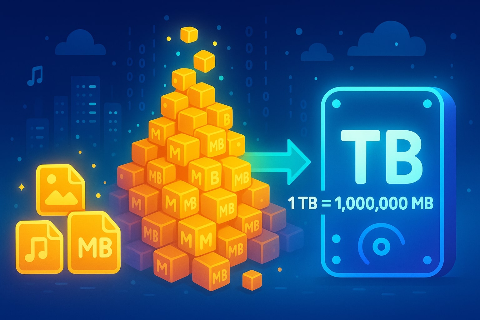 Conversor de Megabytes para Terabytes