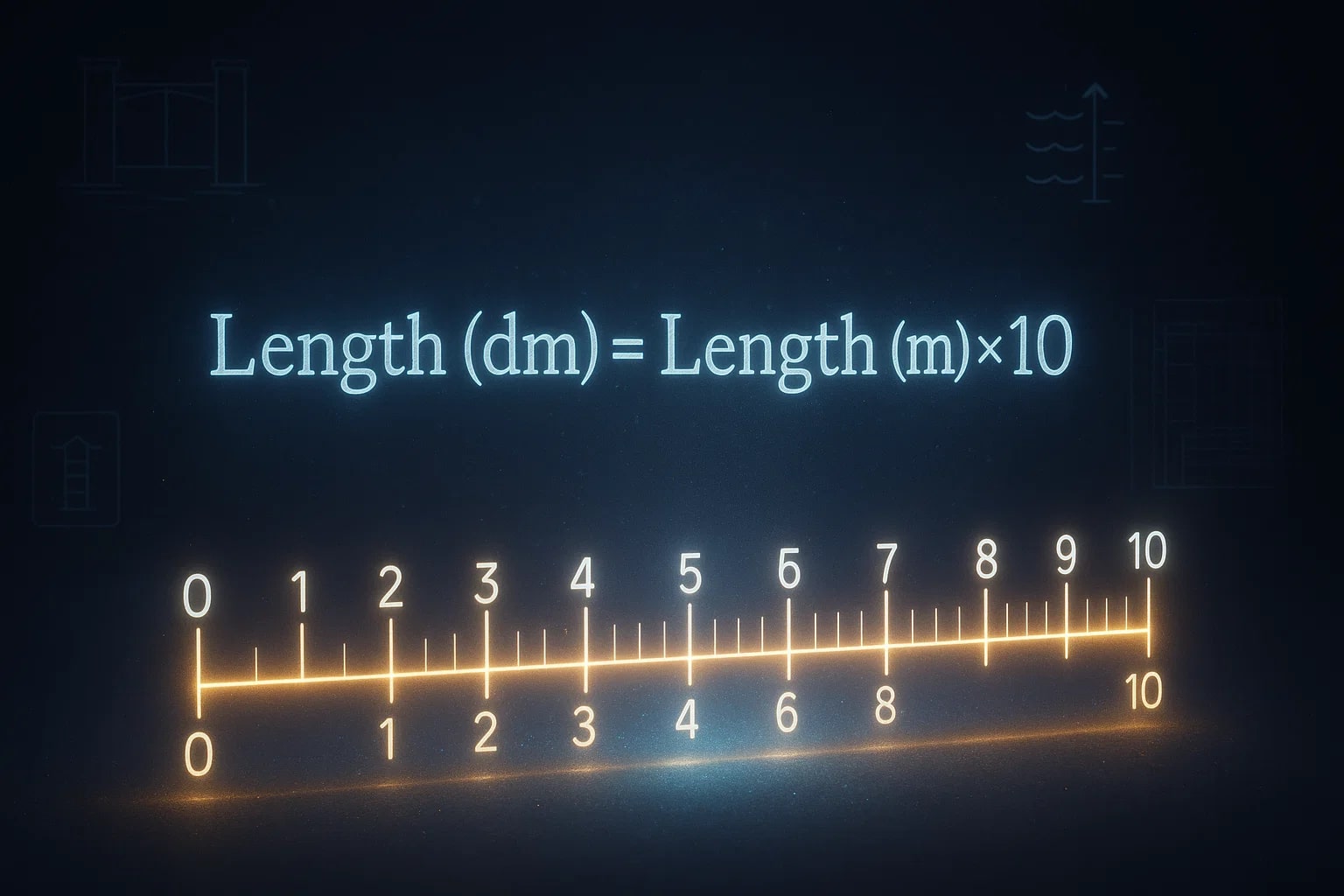 Conversor de Metros para Decímetros
