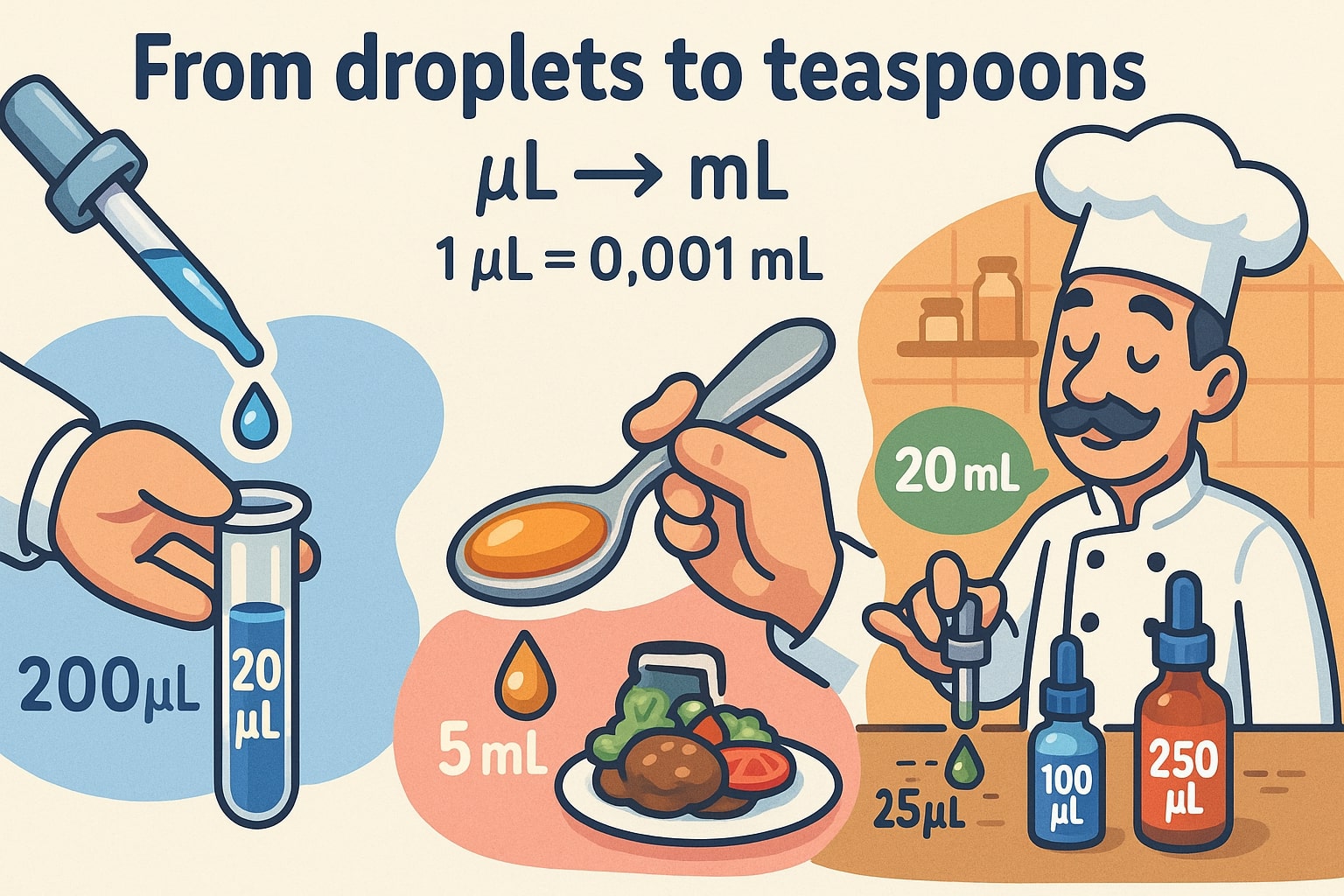 Conversor de Microlitros para Mililitros