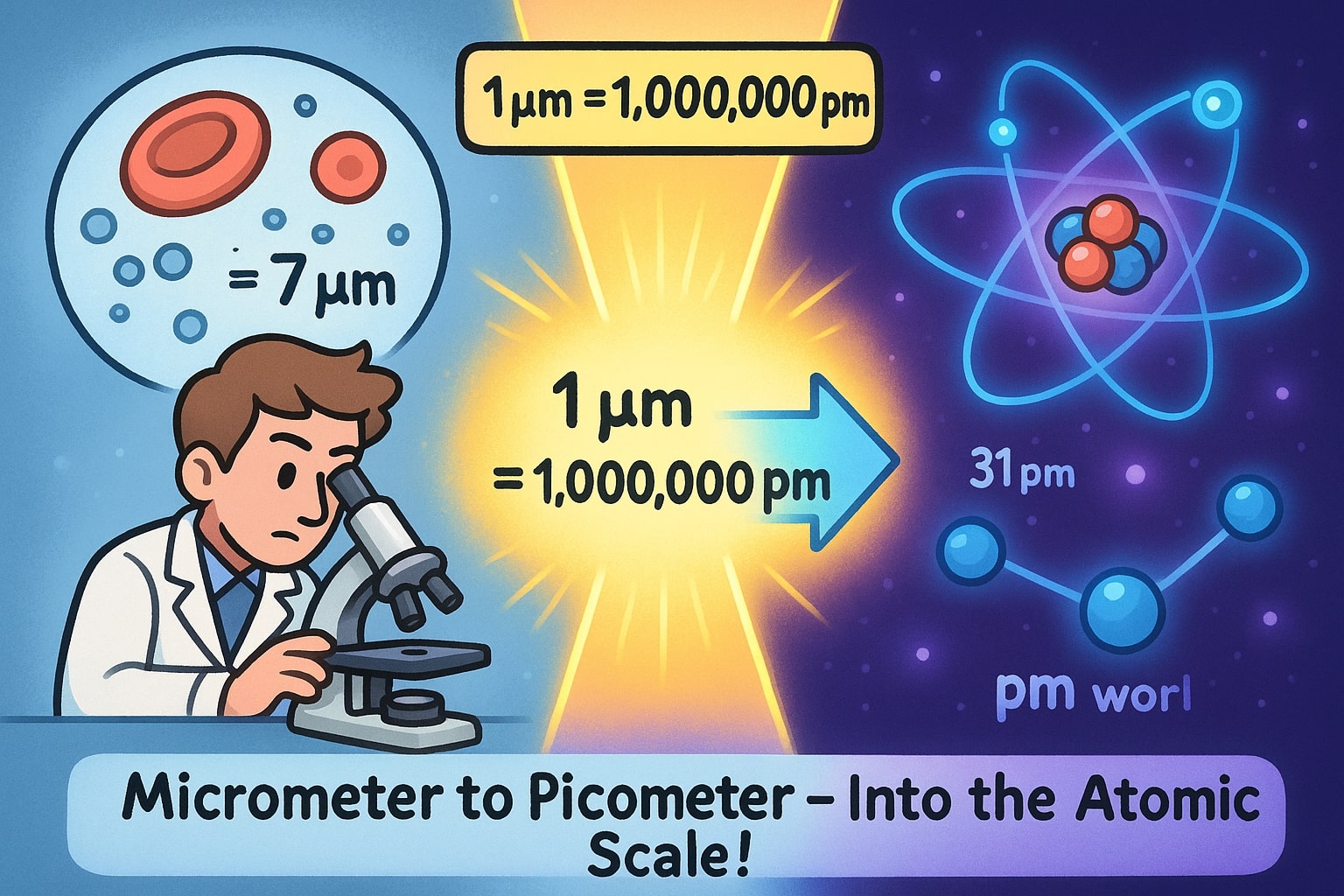 Conversor de Micrômetros para Picômetros
