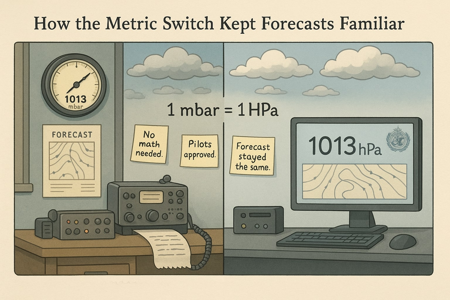 Conversor de Milibar para Hectopascal