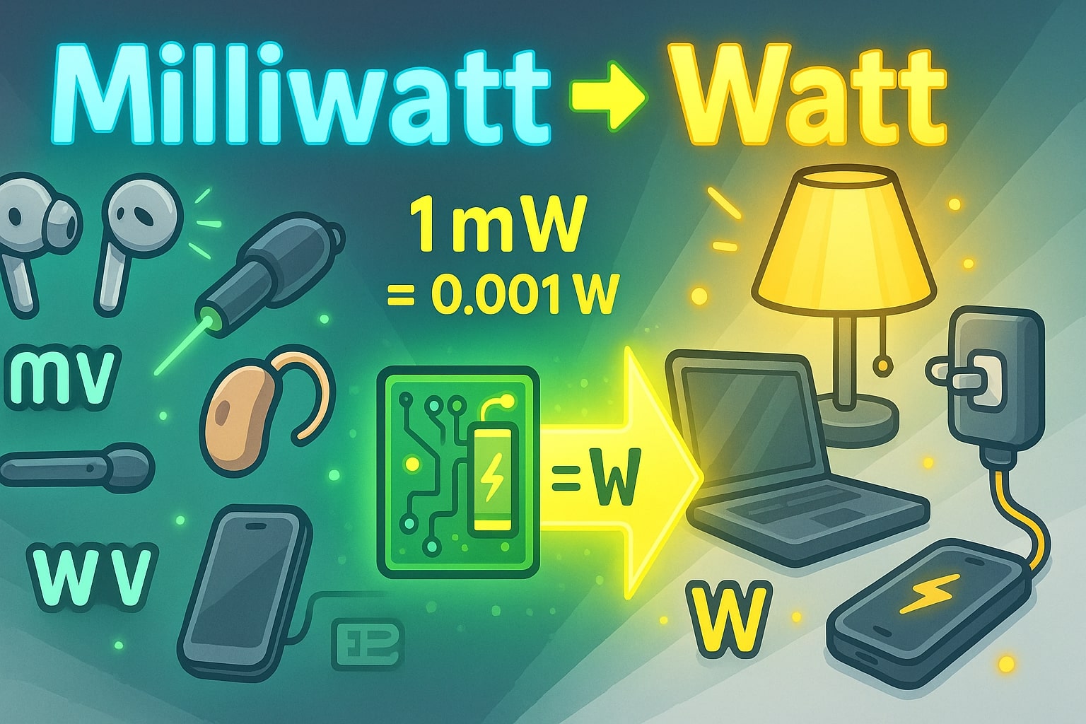 Conversor de Milliwatts para Watts