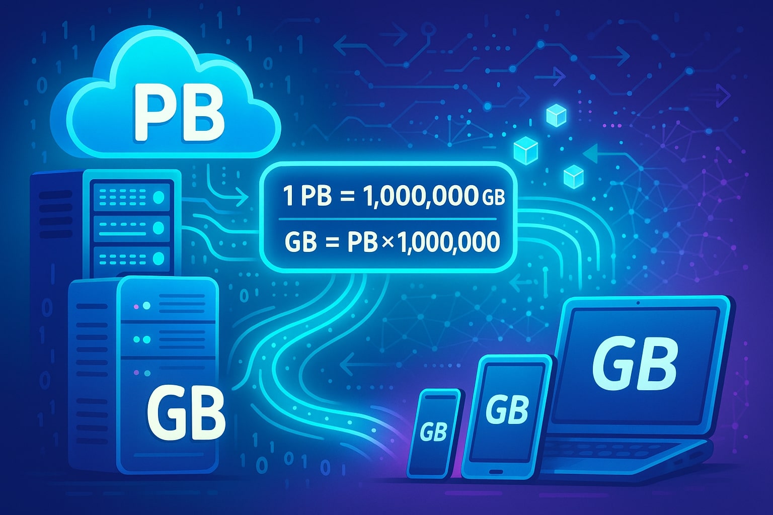 Conversor de Petabytes para Gigabytes