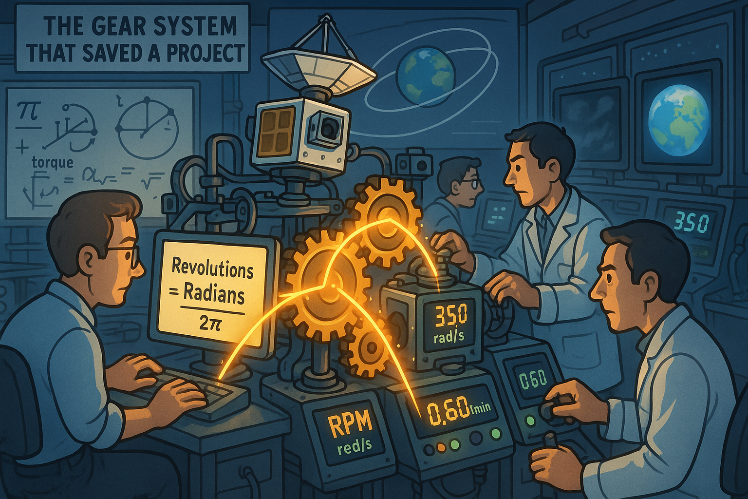 Conversor de Radianos para Rotações