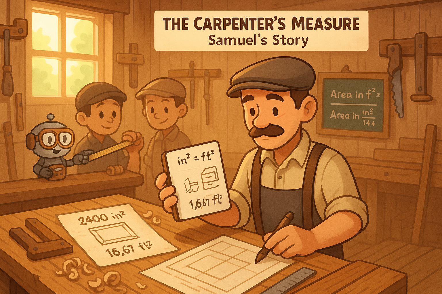 Conversor de Polegada Quadrada para Pé Quadrado