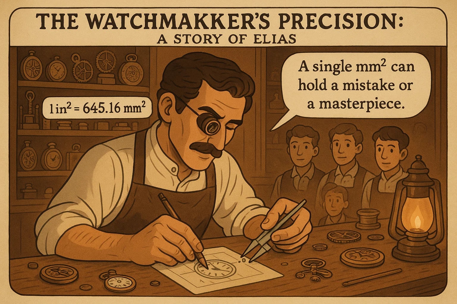 Conversor de Polegada Quadrada para Milímetro Quadrado