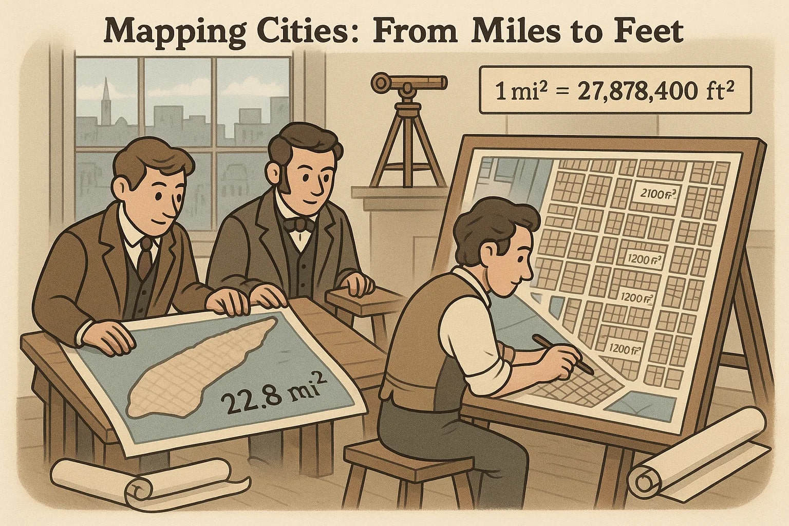 Conversor de Milhas Quadradas para Pés Quadrados