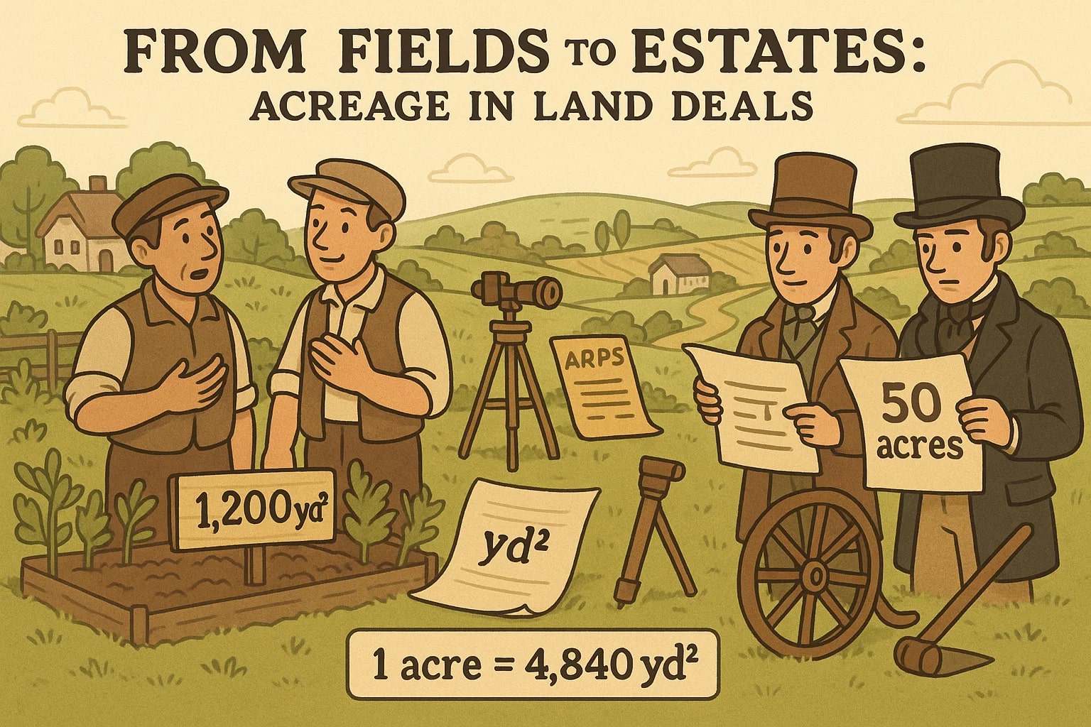 Conversor de Jardas Quadradas para Acres