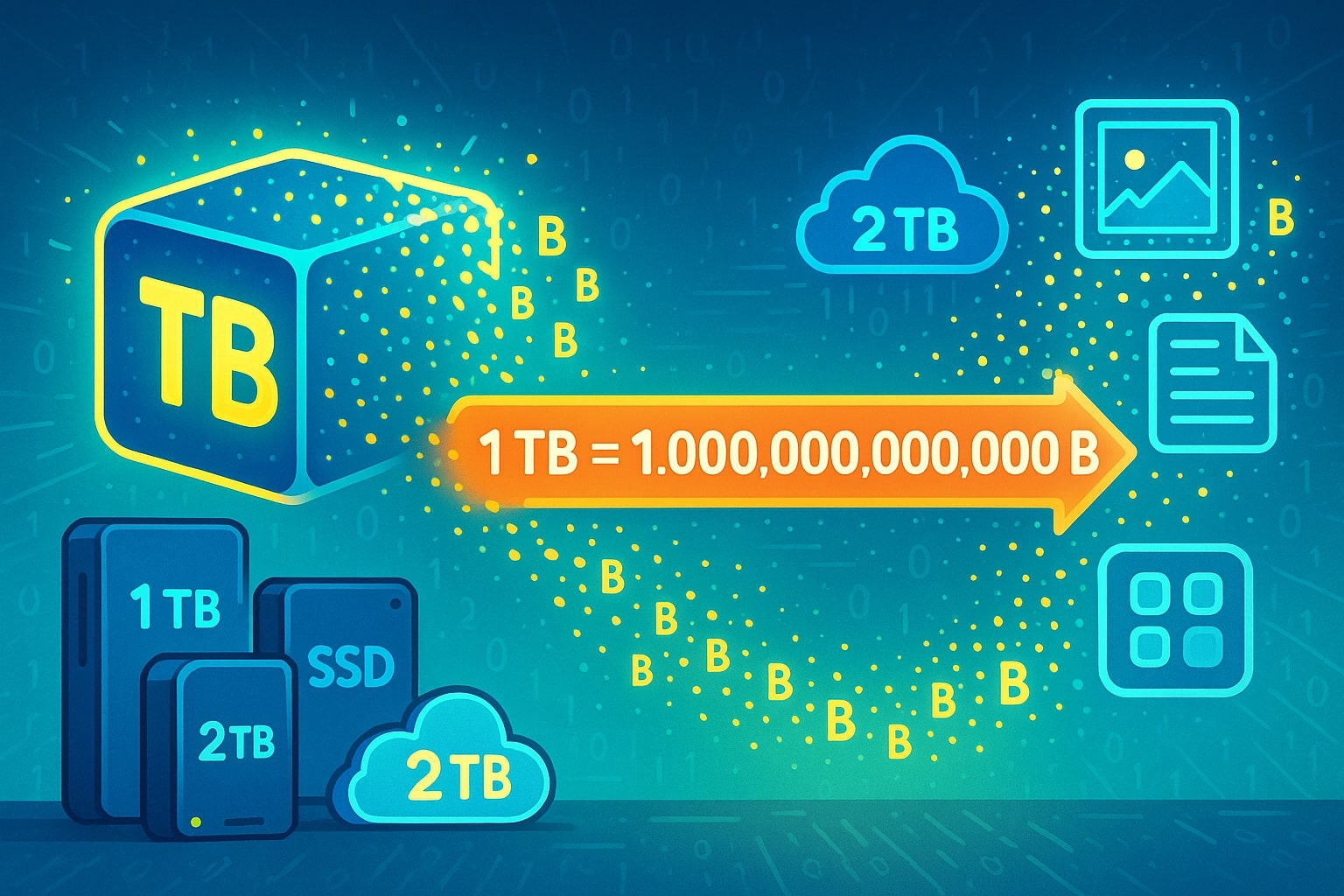 Conversor de Terabytes para Bytes
