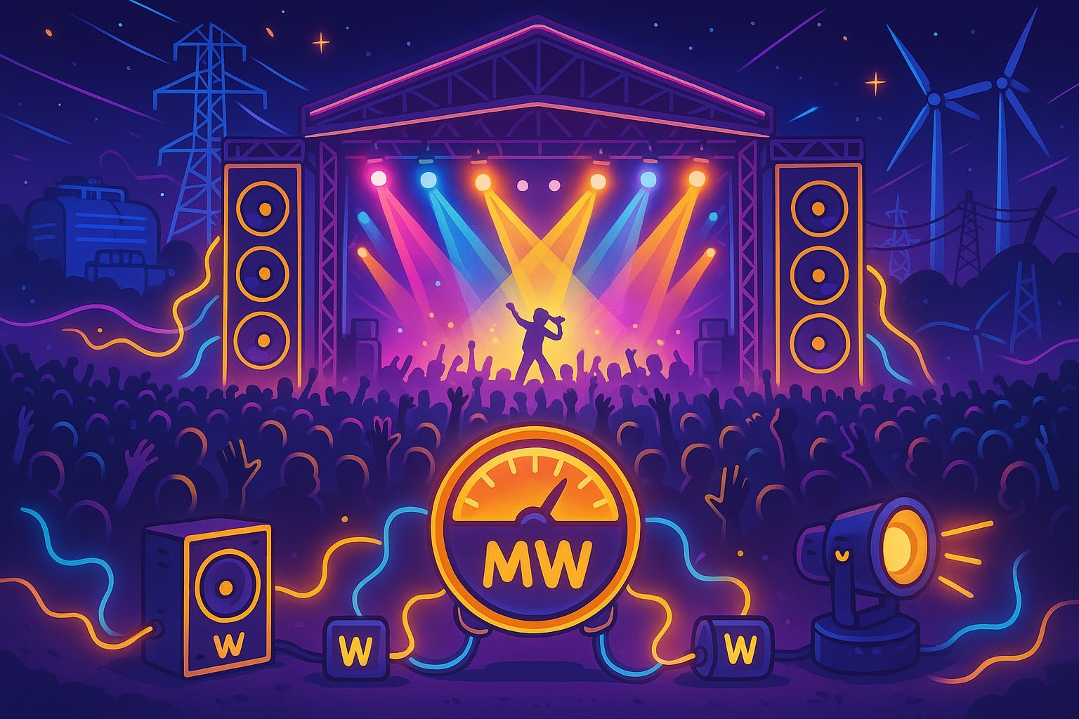 Conversor de Watts para Megawatts